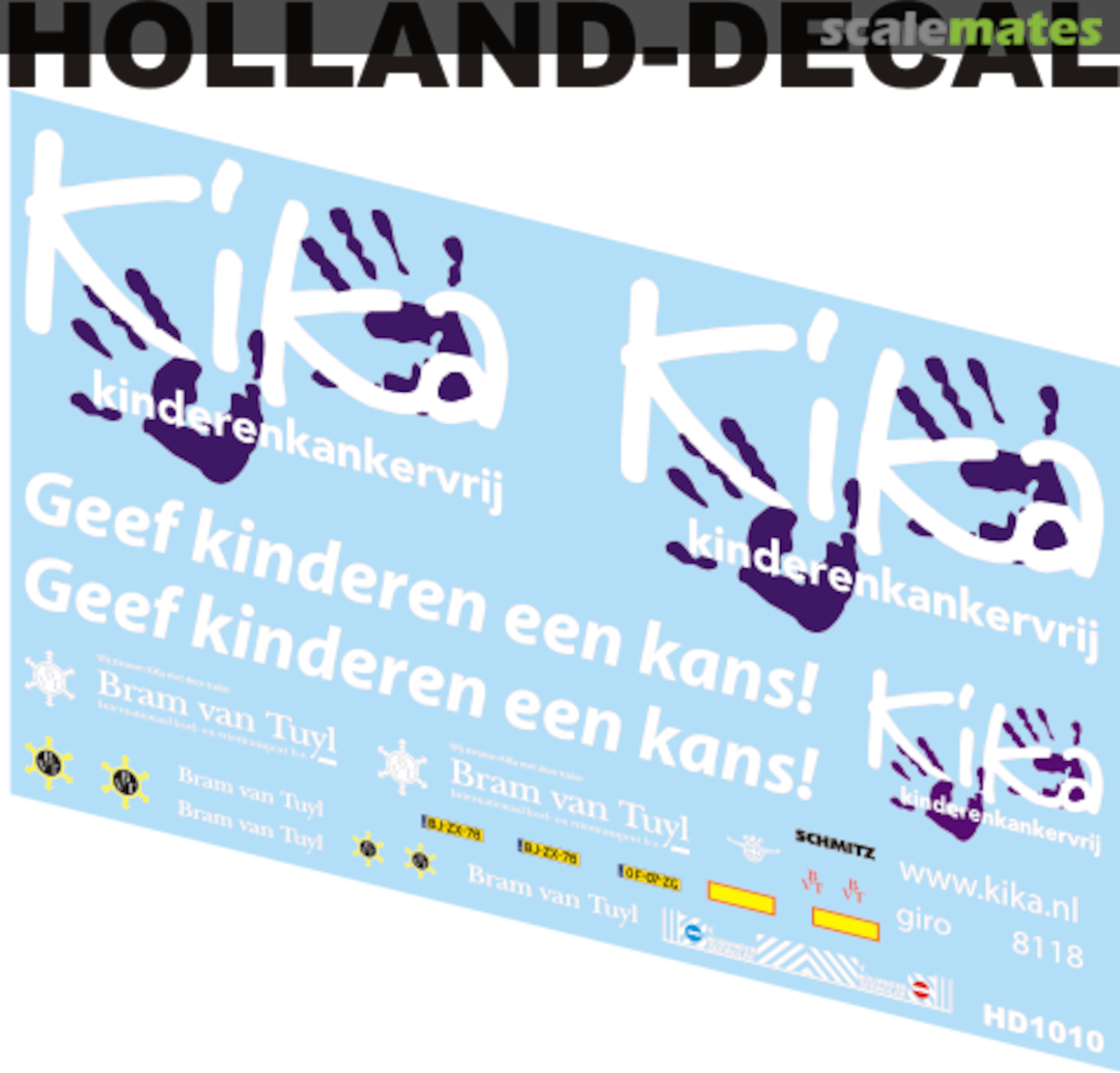 Boxart DAF XF95 "Kika" HD1010 Holland-Decal Boxart DAF XF95 "Kika" HD1010 Holland-Decal