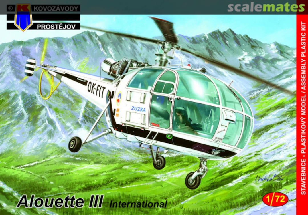 Boxart Aerospatiale Alouette III 'International' KPM 0151 Kovozávody Prostějov Boxart Aerospatiale Alouette III 'International' KPM 0151 Kovozávody Prostějov