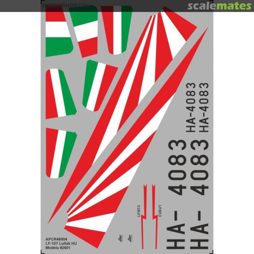 Boxart LF-107 Luňák HU Modela 2601 APCR48004 APC Decals Boxart LF-107 Luňák HU Modela 2601 APCR48004 APC Decals