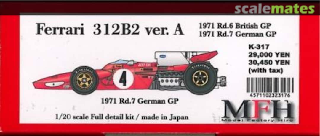 Boxart Ferrari 312B2 K-317 Model Factory Hiro Boxart Ferrari 312B2 K-317 Model Factory Hiro