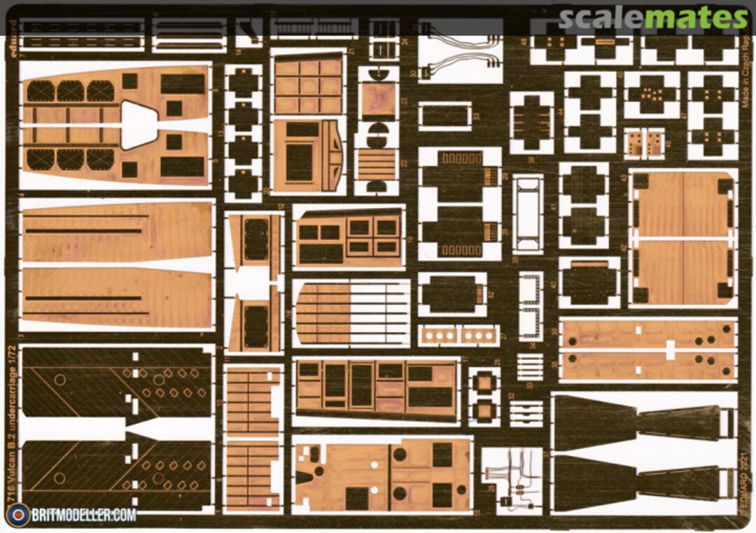 Boxart Vulcan B.2 - Undercarriage 72716 Eduard Boxart Vulcan B.2 - Undercarriage 72716 Eduard