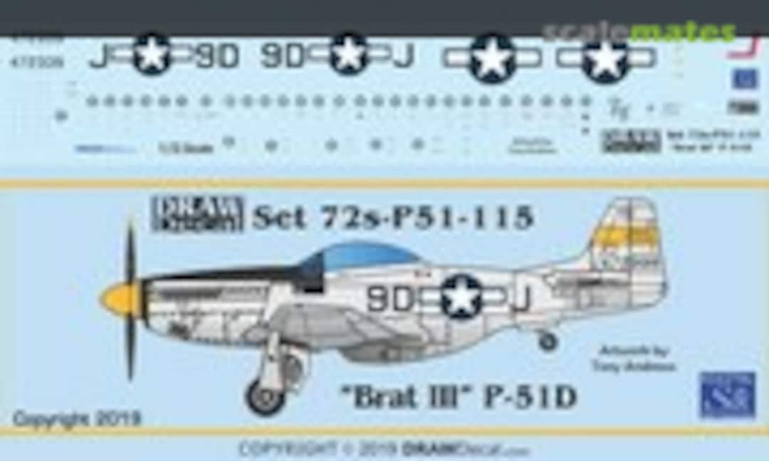 1:72 “The Brat III” P-51D (Draw Decal 72-P51-115)