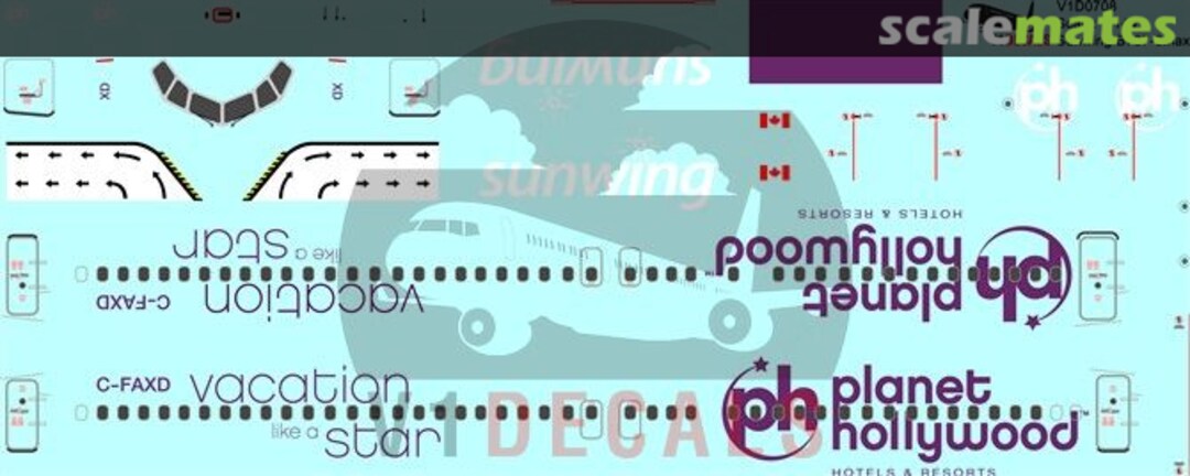 Boxart Sunwing Boeing 737-8 MAX V1D0708-144 V1 Decals Boxart Sunwing Boeing 737-8 MAX V1D0708-144 V1 Decals