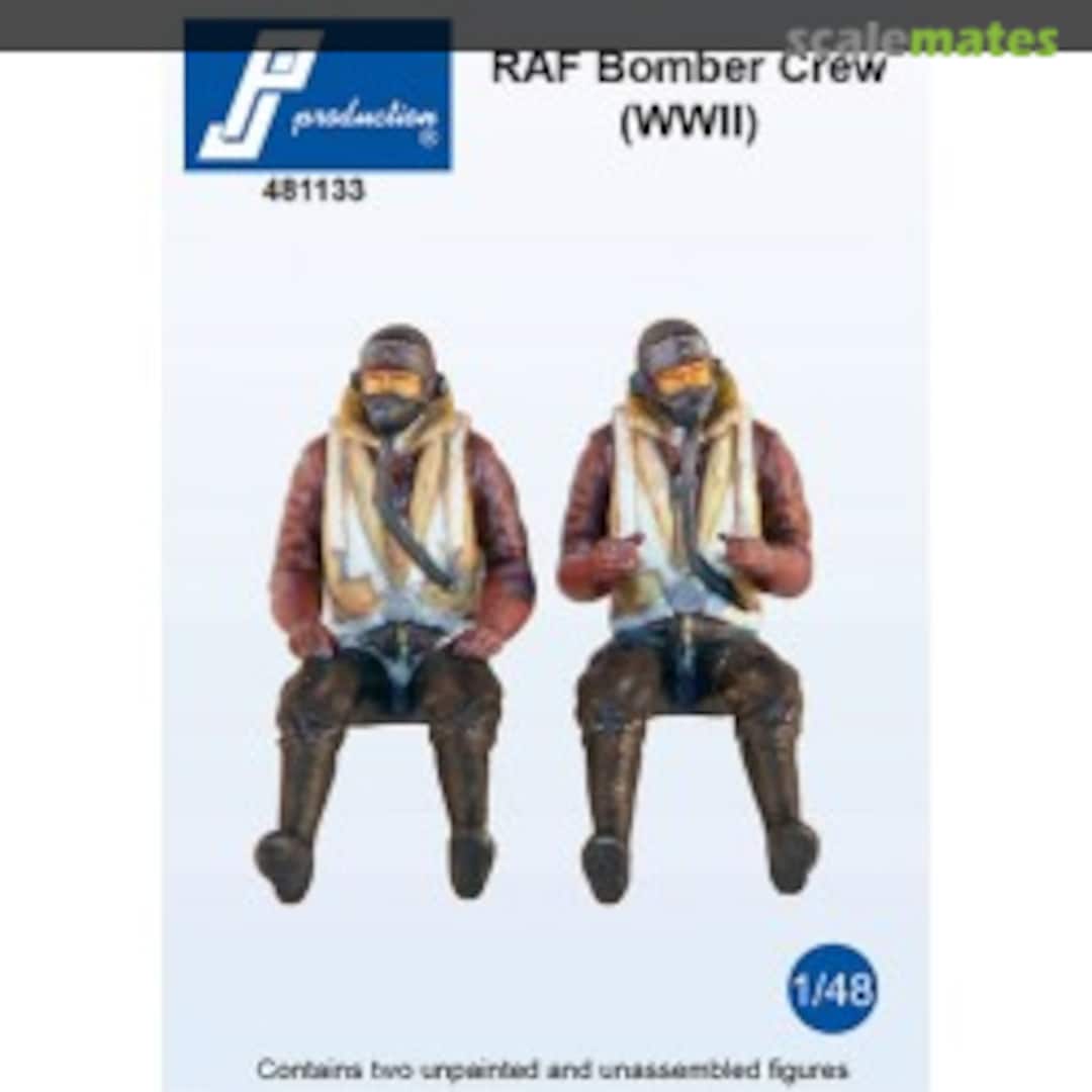 Boxart RAF Bomber Crew Seated in A/C (WWII) 481133 PJ Production Boxart RAF Bomber Crew Seated in A/C (WWII) 481133 PJ Production