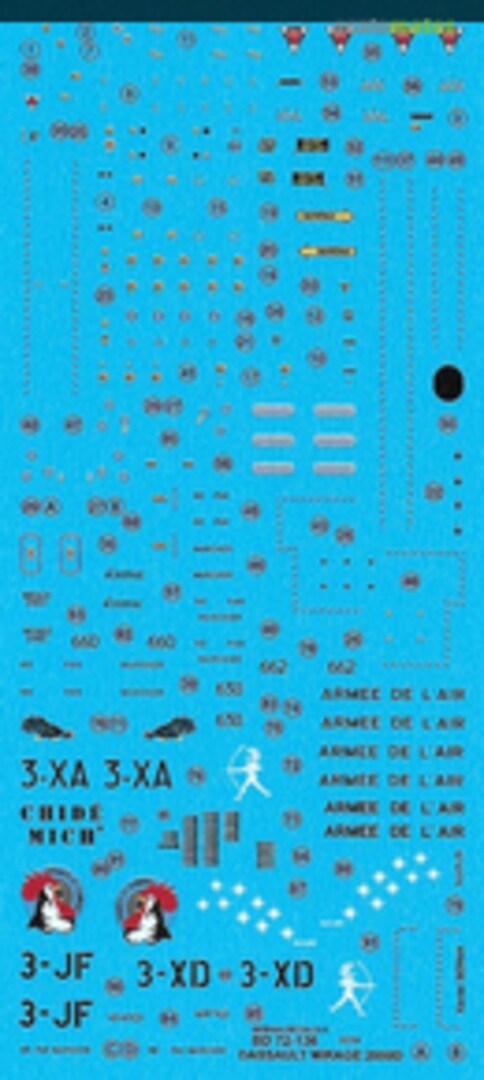 Boxart Mirage 2000D E/C 1/3 & ETD 4/3 BD 72-136 Berna Decals Boxart Mirage 2000D E/C 1/3 & ETD 4/3 BD 72-136 Berna Decals