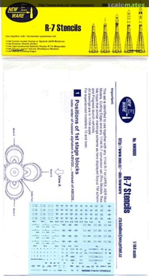 Boxart R-7 Stencils NWD008 New Ware