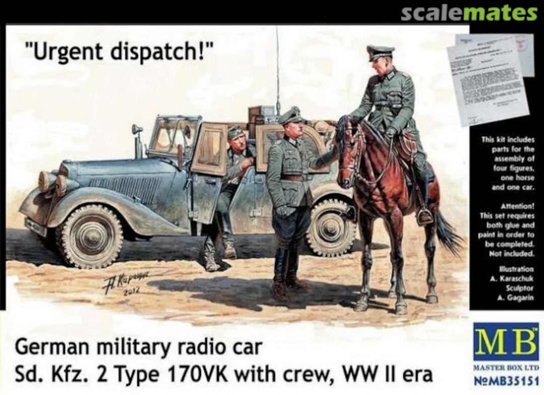Boxart Sd. Kfz. 2 Type 170VK MB35151 Master Box Boxart Sd. Kfz. 2 Type 170VK MB35151 Master Box