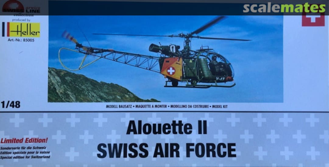 Boxart Alouette II Swiss Air Force 85005 Heller