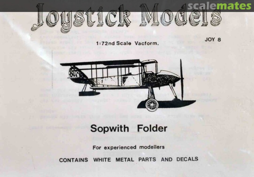 Boxart Sopwith Folder Joy 08 Joystick Models Boxart Sopwith Folder Joy 08 Joystick Models