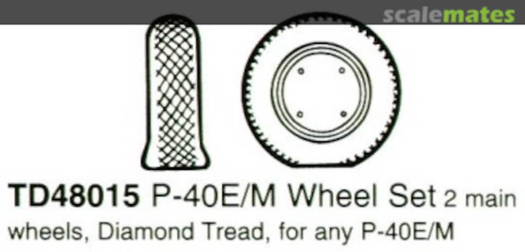 Boxart Curtiss P-40E/P-40M diamond tread wheels 48015 True Details Boxart Curtiss P-40E/P-40M diamond tread wheels 48015 True Details