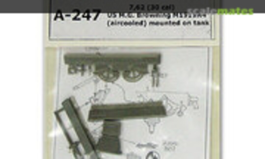 1:35 7,62 (30 cal) US M.G. Browning M1919A4 (aircooled) tank mounted (Tank A-247)