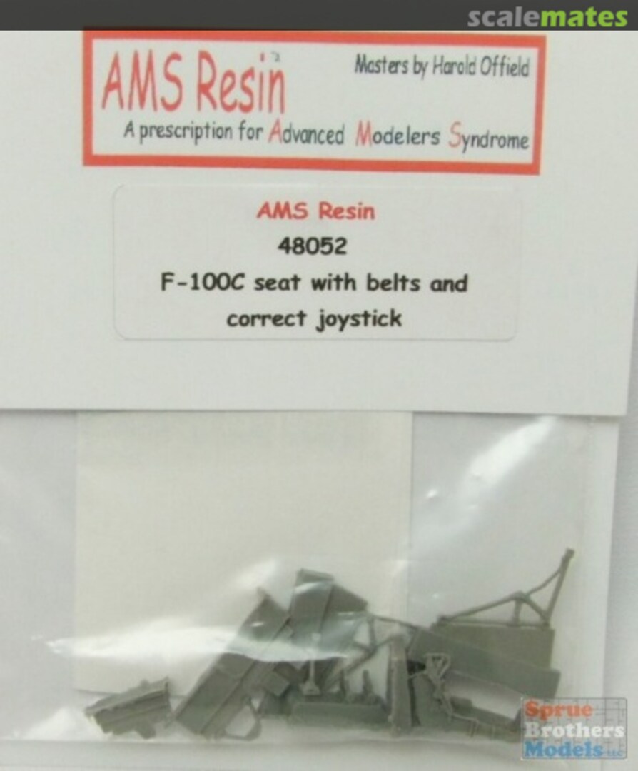 Boxart F-100C Super Sabre Seat w/ Belts & Joystick 48052 AMS Resin Boxart F-100C Super Sabre Seat w/ Belts & Joystick 48052 AMS Resin