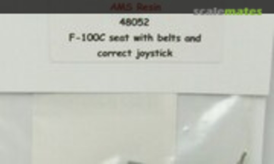 1:48 F-100C Super Sabre Seat w/ Belts & Joystick (AMS Resin 48052) 48052