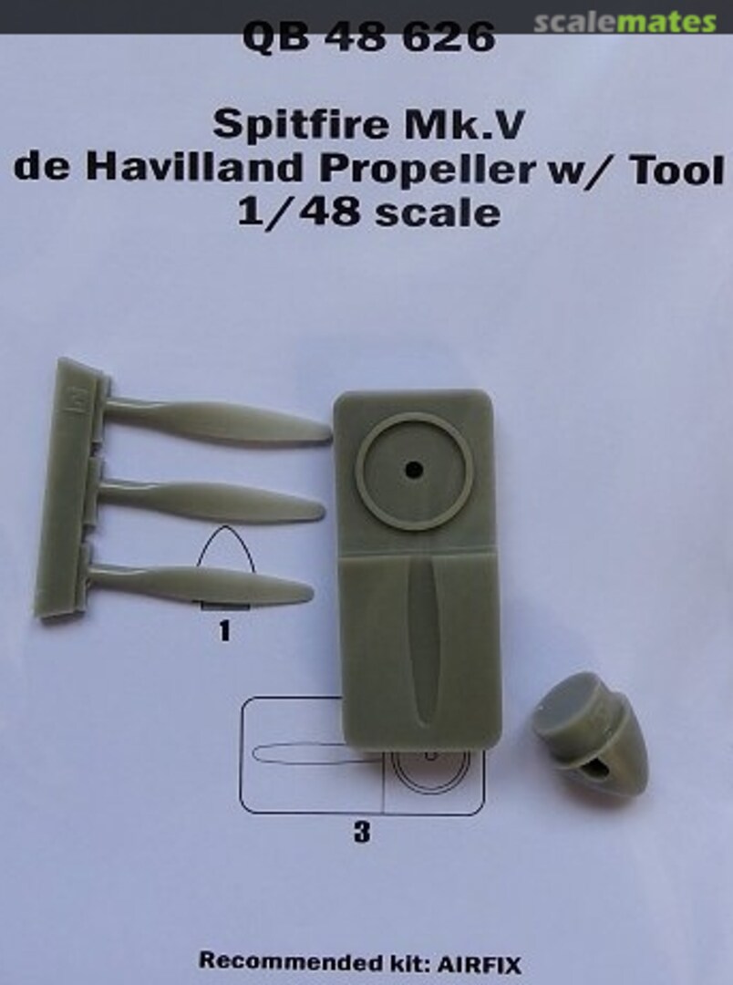 Boxart Spitfire Mk.V - de Havilland Propeller w/ Tool QB 48 626 Quickboost Boxart Spitfire Mk.V - de Havilland Propeller w/ Tool QB 48 626 Quickboost