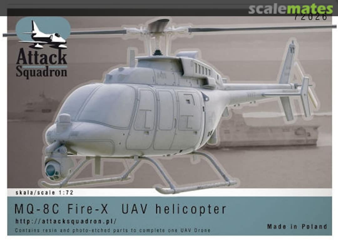 Boxart MQ-8C Fire-X 72026 Attack Squadron Boxart MQ-8C Fire-X 72026 Attack Squadron