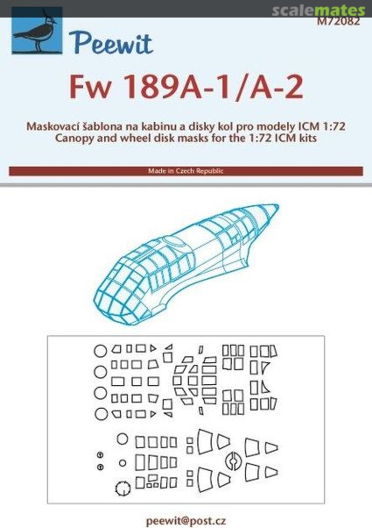 Boxart Focke-Wulf Fw-189A-1/Fw-189A-2 M72082 Peewit