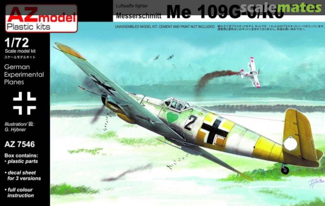 Boxart Messerschmitt Bf 109G-0/R6 AZ7546 AZmodel Boxart Messerschmitt Bf 109G-0/R6 AZ7546 AZmodel