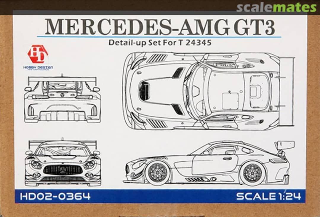Boxart Mercedes-AMG GT3 - Detail Up Set HD02-0364 Hobby Design Boxart Mercedes-AMG GT3 - Detail Up Set HD02-0364 Hobby Design
