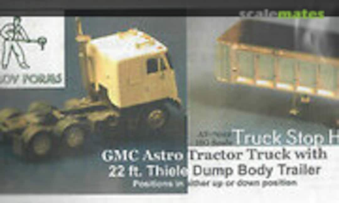 1:87 GMC Astro Tractor w/22' Thiele Tandem Axle Dump Trailer (Alloy Forms AF-7012) AF-7012