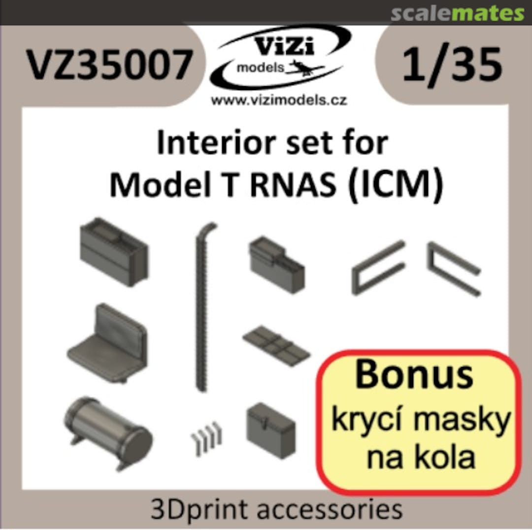 Boxart Interior set for Model T RNAS (ICM) VZ35007 ViZi models Boxart Interior set for Model T RNAS (ICM) VZ35007 ViZi models
