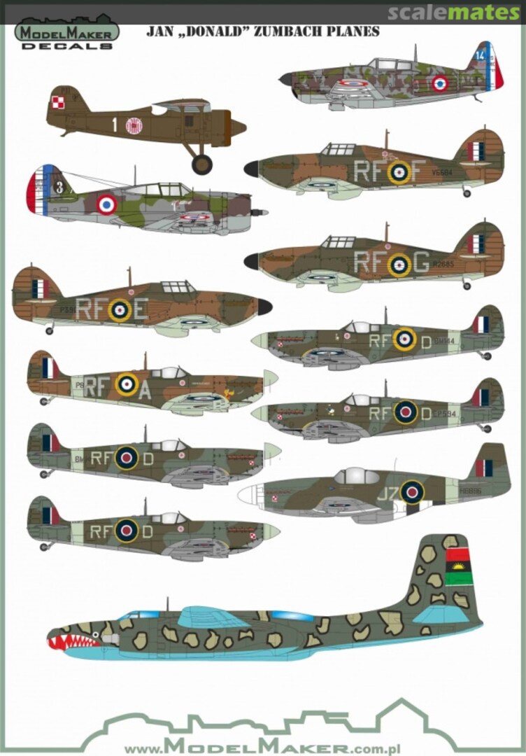 Boxart Jan "Donald Duck" Zumbach planes D72170 ModelMaker Boxart Jan "Donald Duck" Zumbach planes D72170 ModelMaker
