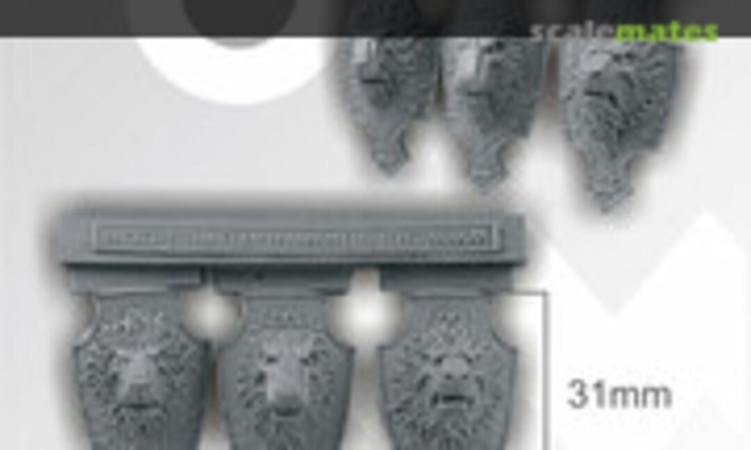 No Lion Big Shields (3 pcs) (Scibor Monsterous Miniatures CPSH0068) CPSH0068