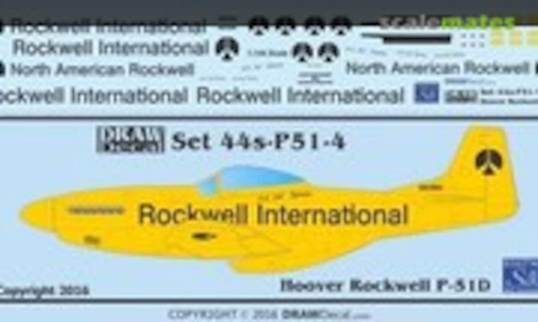 1:144 Hoover Rockwell P-51D (Draw Decal 44-P51-4) 44-P51-4