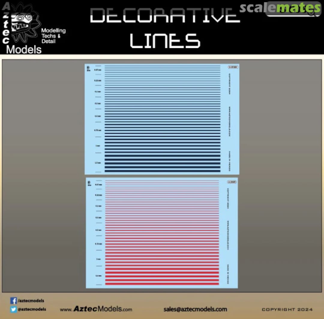 Boxart Decorative Lines S-006 Aztec Models
