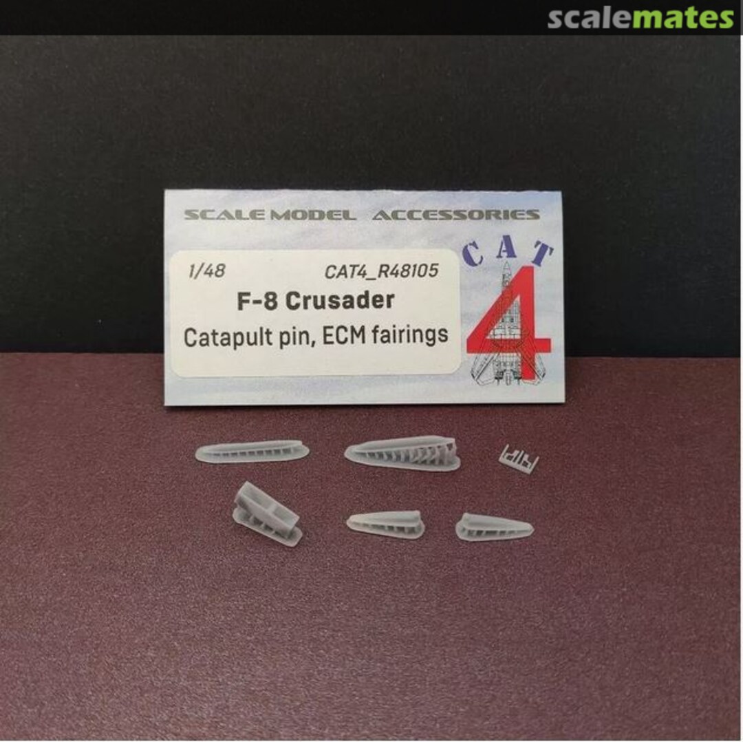 Boxart F-8 Crusader Catapult pin, ECM fairings R48105 CAT4 Boxart F-8 Crusader Catapult pin, ECM fairings R48105 CAT4