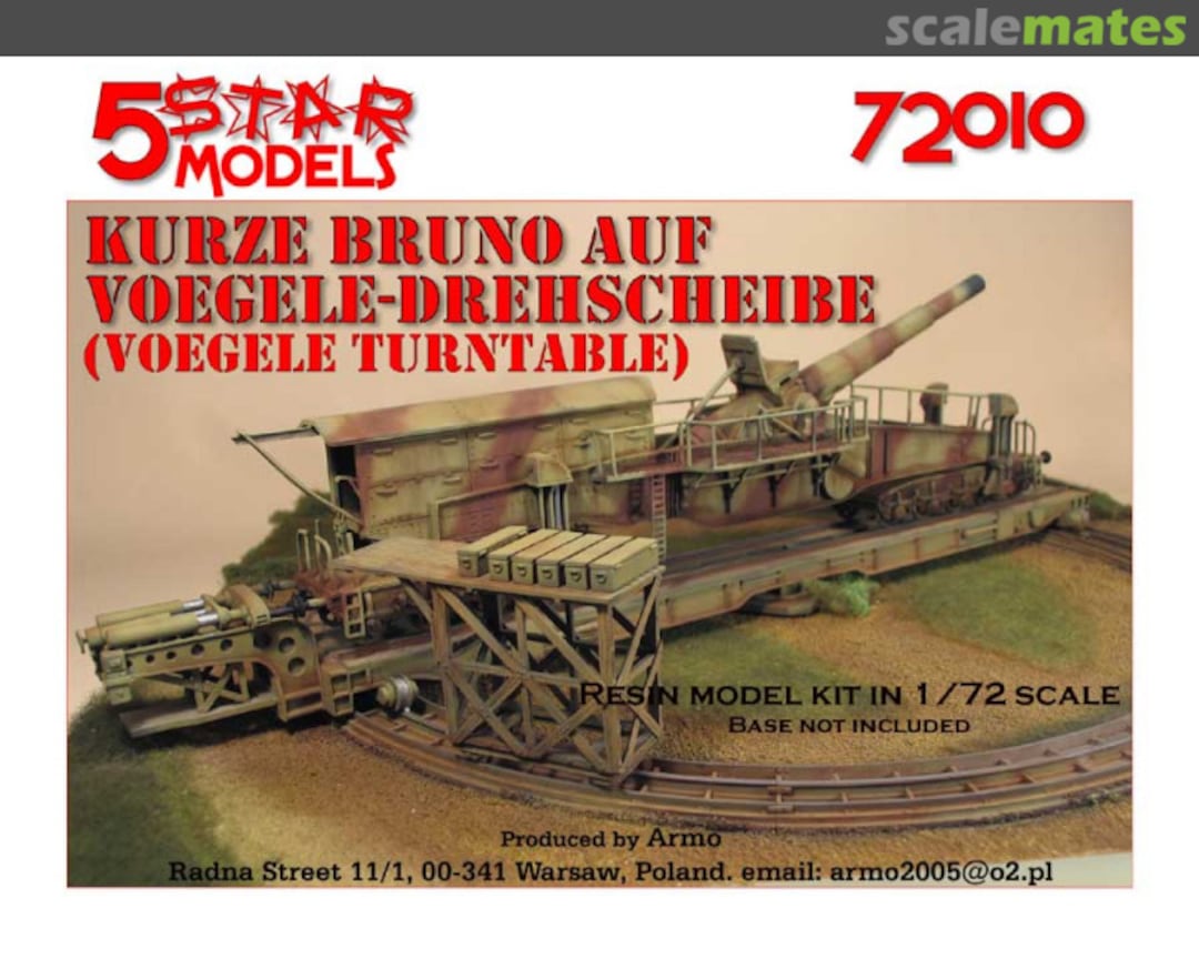 Boxart 28cm Kurze Bruno auf Voegele Drehscheibe 72010 5 Star Models Boxart 28cm Kurze Bruno auf Voegele Drehscheibe 72010 5 Star Models