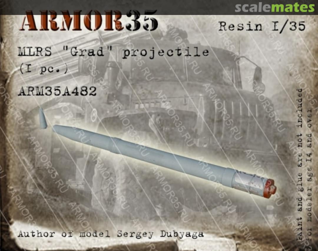 Boxart MLRS "Grad" projectile ARM35A482 Armor35 Boxart MLRS "Grad" projectile ARM35A482 Armor35