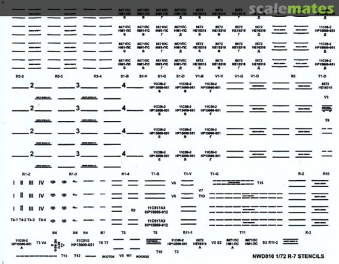 Boxart R-7 Stencils NWD010 New Ware Boxart R-7 Stencils NWD010 New Ware