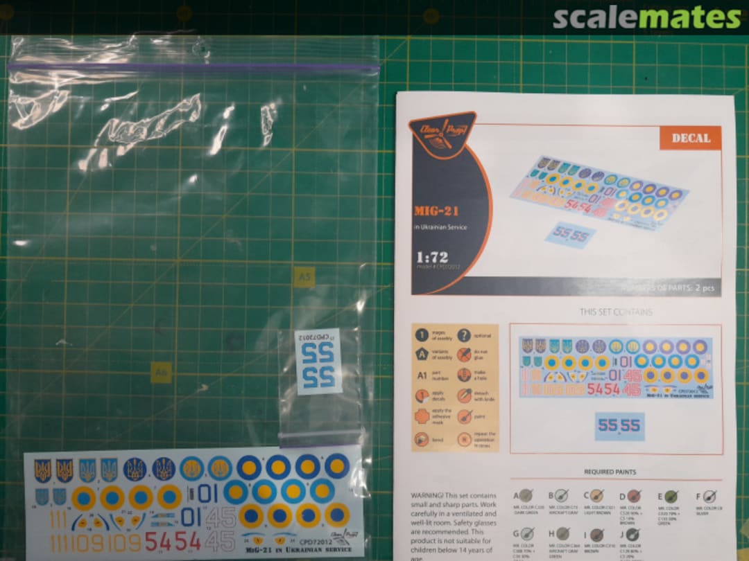 Boxart MIG-21 in Ukrainian Service CPD72012 Clear Prop! Boxart MIG-21 in Ukrainian Service CPD72012 Clear Prop!