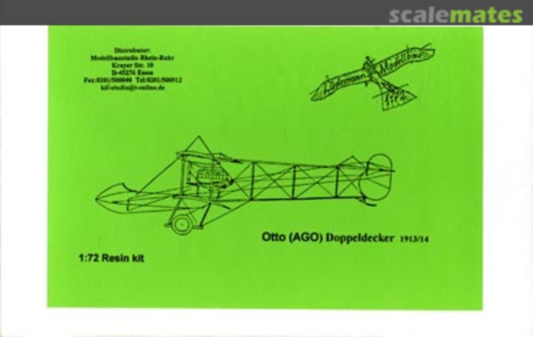 Boxart OTTO (AGO) Doppeldecker LR34 Lüdemann-Modellbau Boxart OTTO (AGO) Doppeldecker LR34 Lüdemann-Modellbau