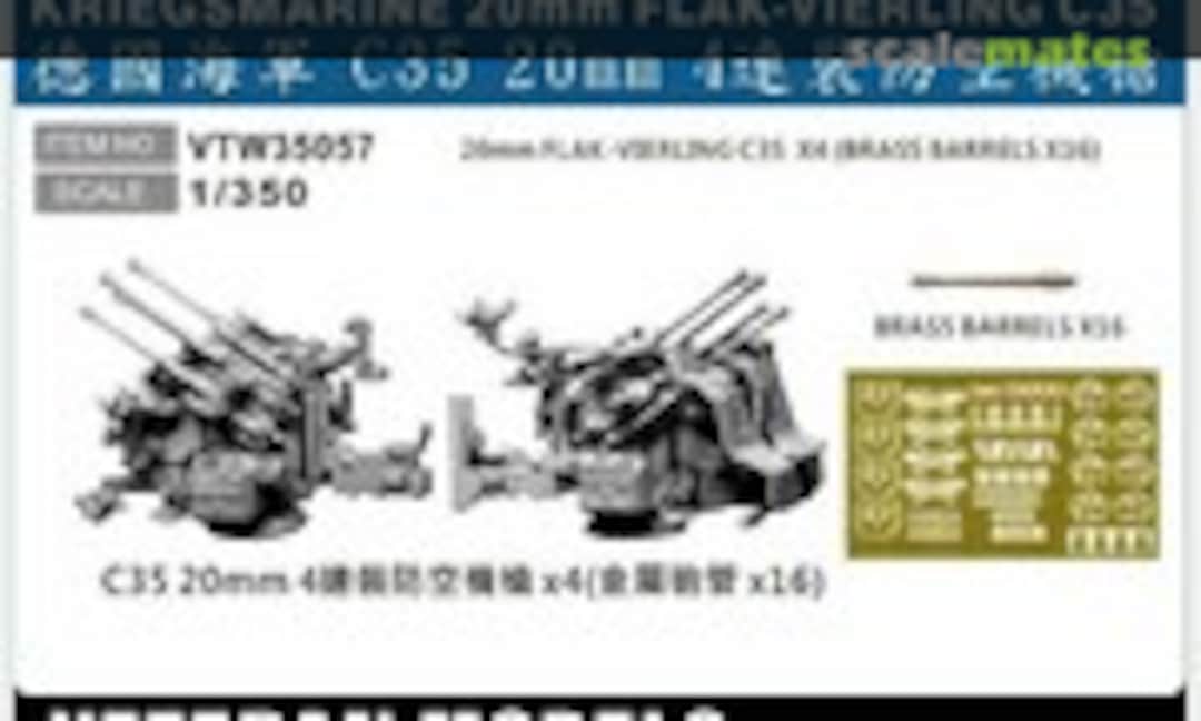 1:350 20mm Flak-Vierling C35 (Veteran Models VTW35057) VTW35057