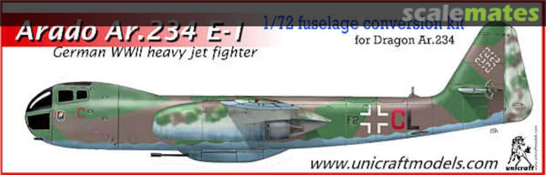 Boxart Arado Ar.234E-1 Unicraft Models Boxart Arado Ar.234E-1 Unicraft Models