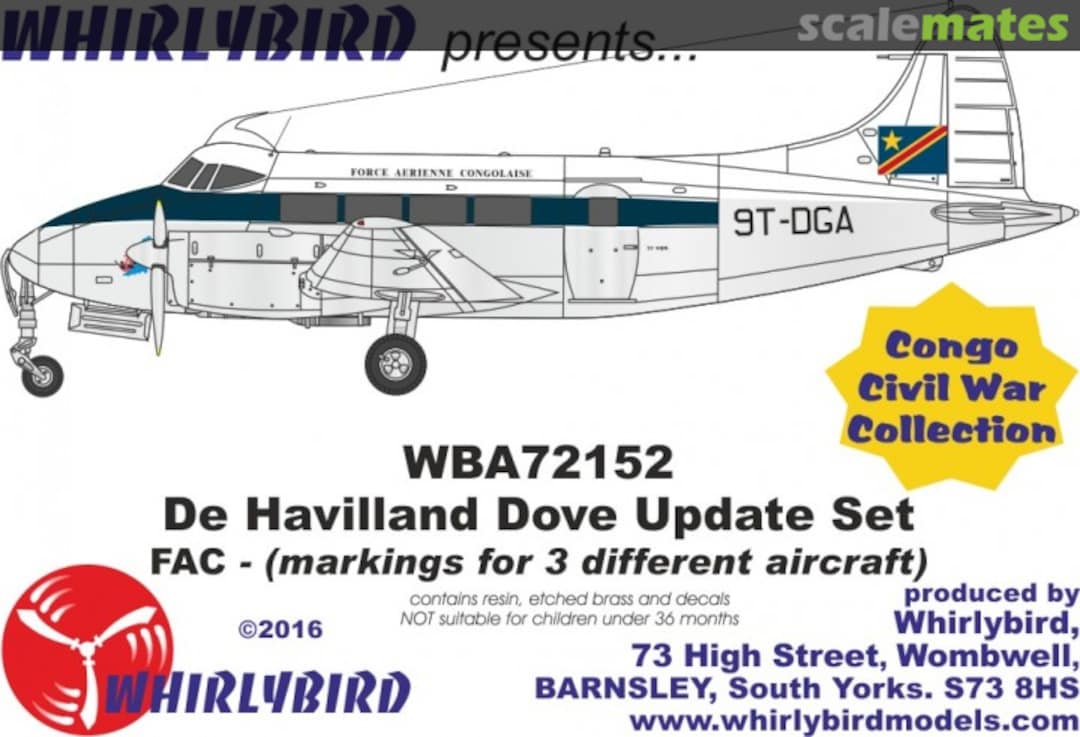 Boxart Congo FAC Dove WBA72152 Whirlybird Boxart Congo FAC Dove WBA72152 Whirlybird