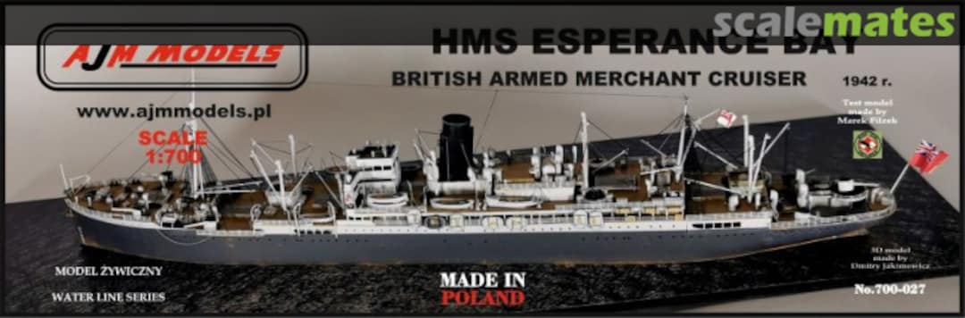 Boxart HMS Esperance Bay 1942 700-027 AJM Models Boxart HMS Esperance Bay 1942 700-027 AJM Models