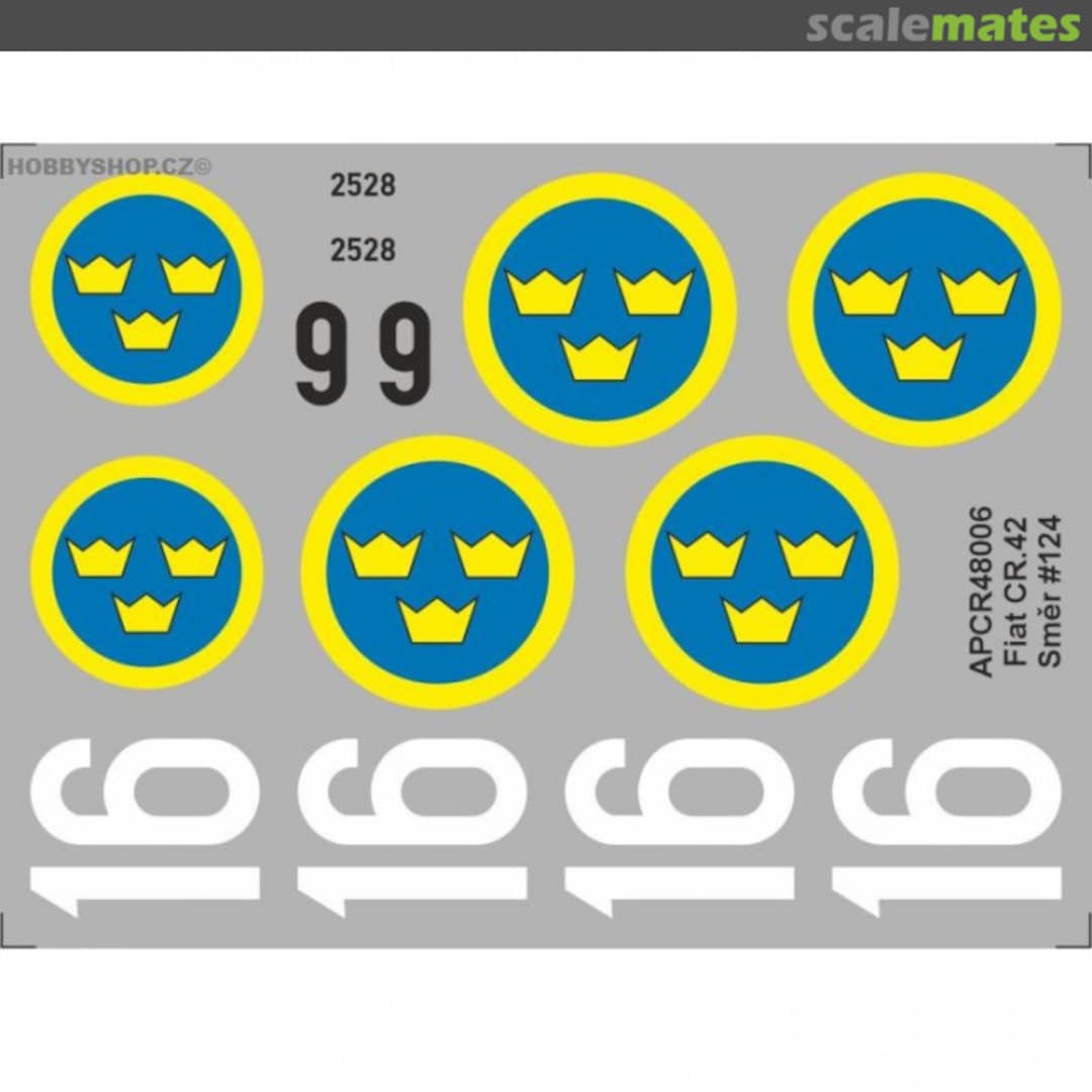 Boxart Fiat CR.42 Smer #124 APCR48006 APC Decals Boxart Fiat CR.42 Smer #124 APCR48006 APC Decals
