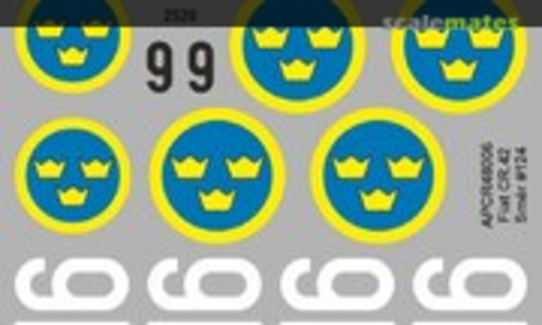 1:40 Fiat CR.42 Smer #124 (APC Decals APCR48006) APCR48006