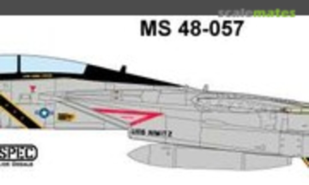 1:48 VF-84 JOLLY ROGERS F-14A (Milspec 48-057) 48-057