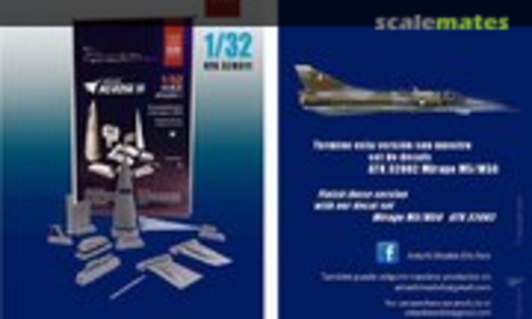 1:32 Mirage M5 ROSE III conversion set (Antarki Models ATK32R011) ATK32R011