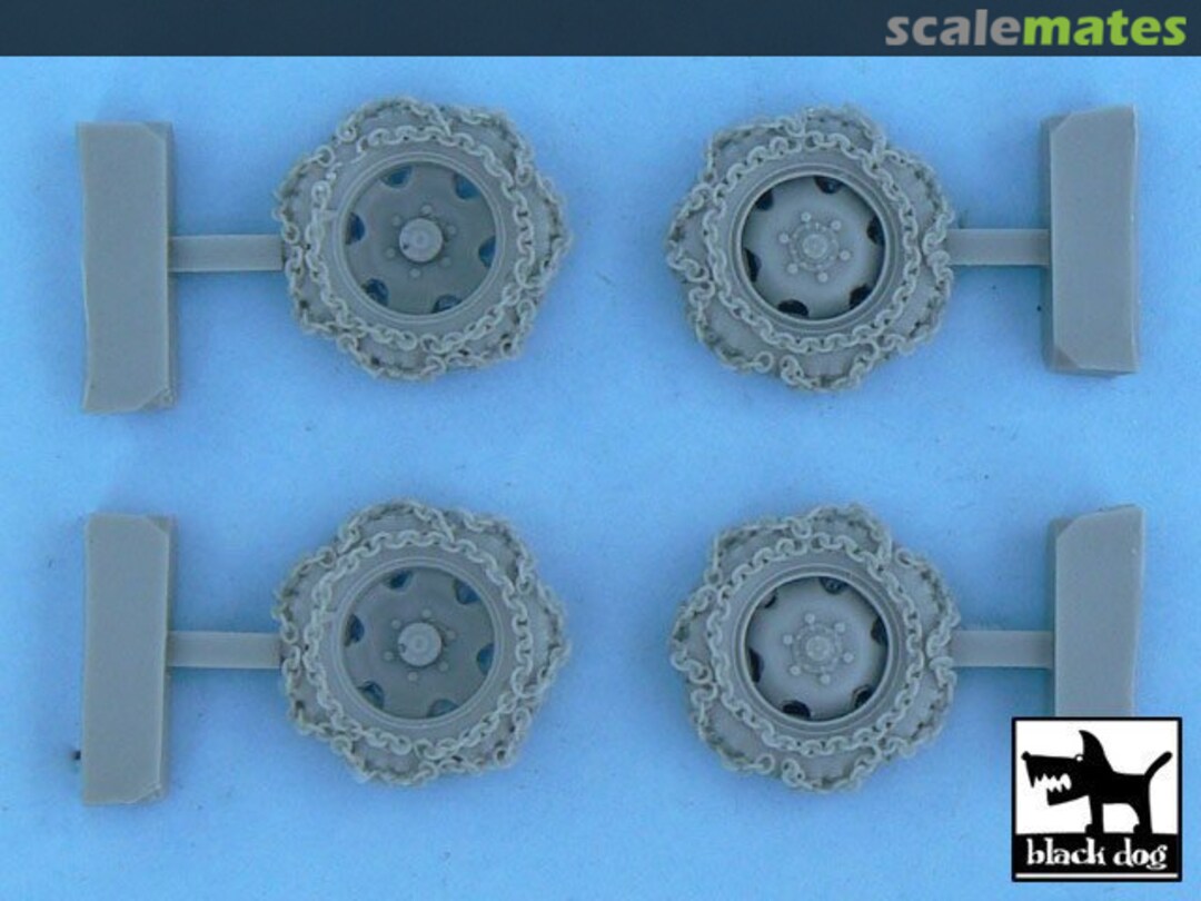 Boxart Steyr Type 1500A/01snowchained wheels set T48057 Black Dog Boxart Steyr Type 1500A/01snowchained wheels set T48057 Black Dog