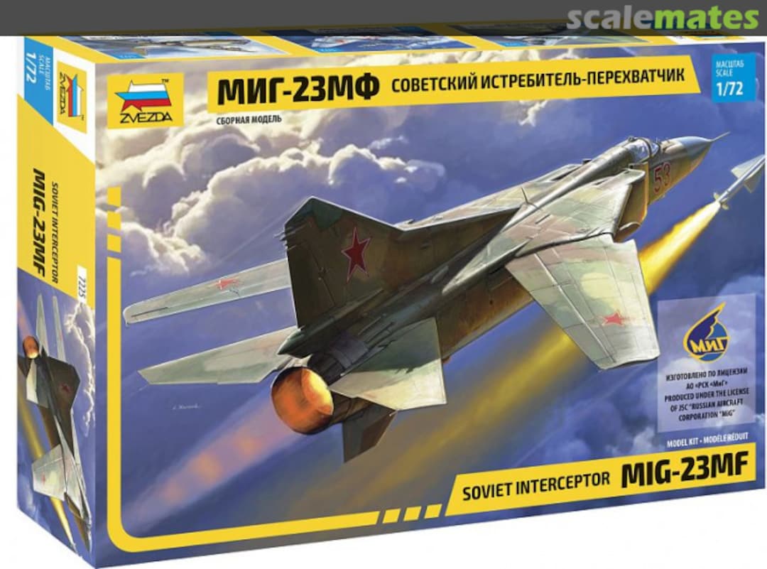 Boxart MiG-23MF Flogger-B 7225 Zvezda
