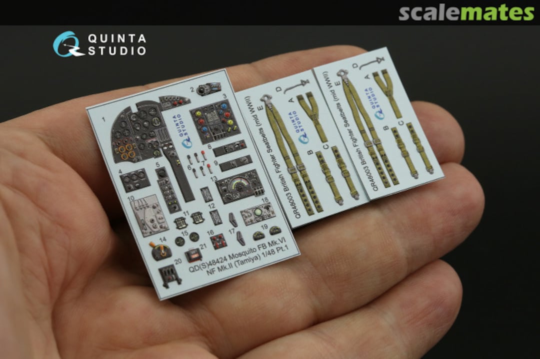Contents Mosquito FB Mk.VI/NF Mk.II interior 3D decals QD48424 Quinta Studio Contents Mosquito FB Mk.VI/NF Mk.II interior 3D decals QD48424 Quinta Studio