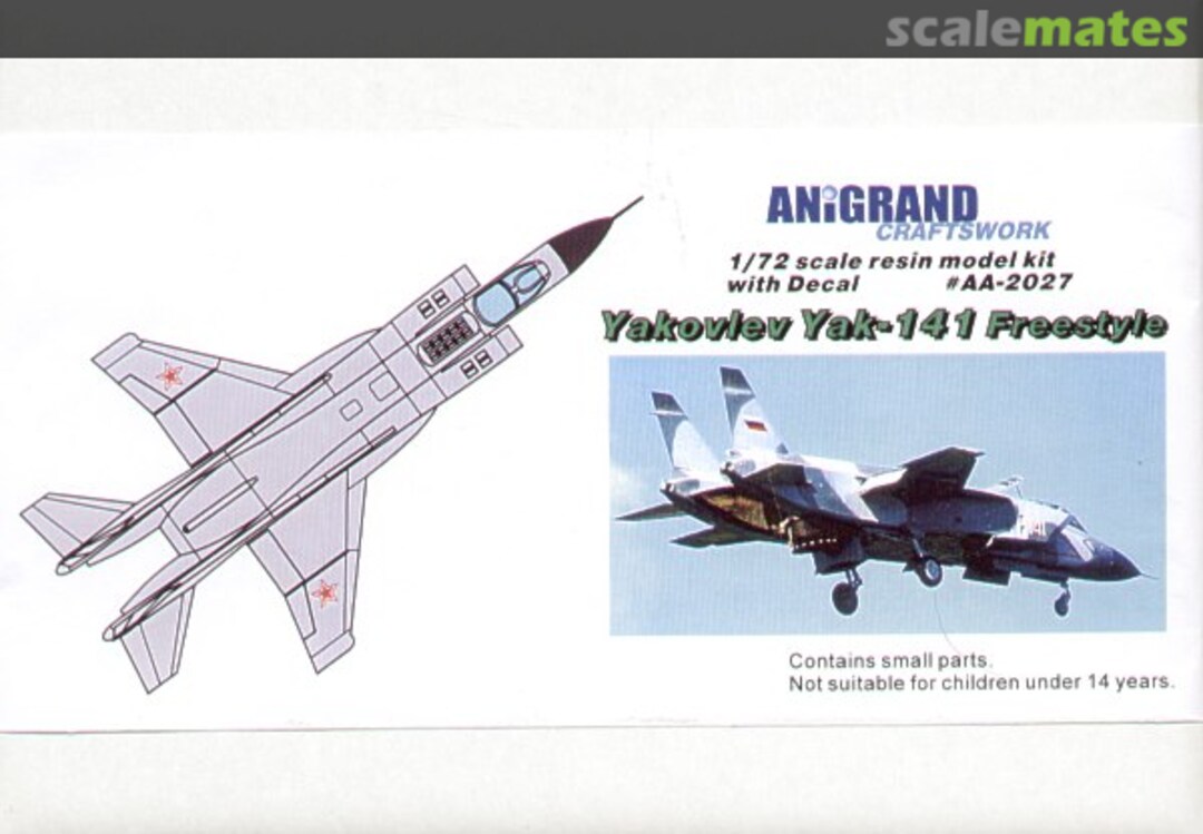 Boxart Yakovlev Yak-141 Freestyle AA-2027 Anigrand Craftswork Boxart Yakovlev Yak-141 Freestyle AA-2027 Anigrand Craftswork