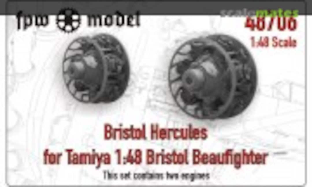 1:48 Bristol Hercules For Bristol Beaufighter (For Tamiya) (2pcs) (FPW Model 48706) 48706