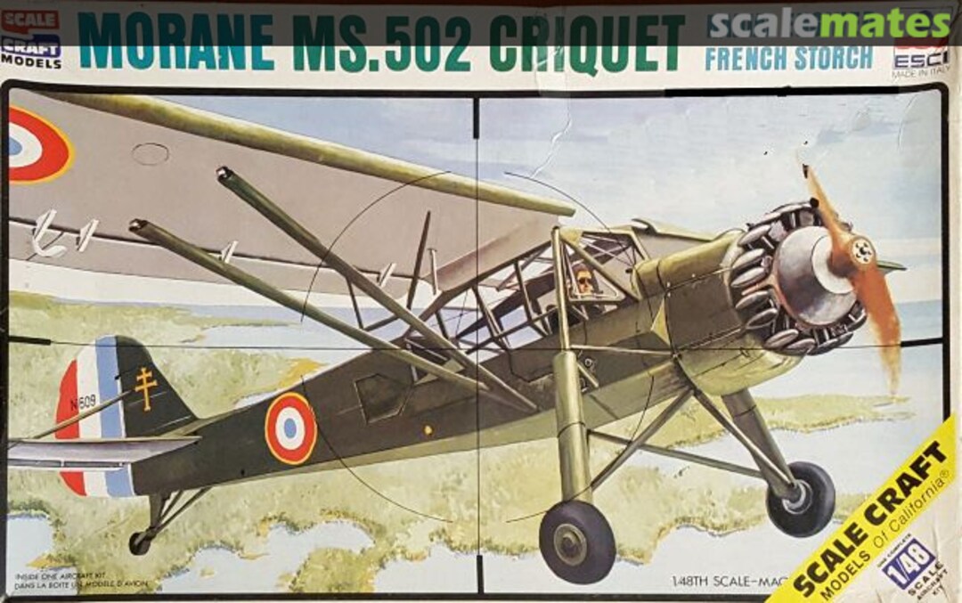 Boxart Morane MS. 502 Criquet SC-4023 ESCI/Scale Craft Boxart Morane MS. 502 Criquet SC-4023 ESCI/Scale Craft
