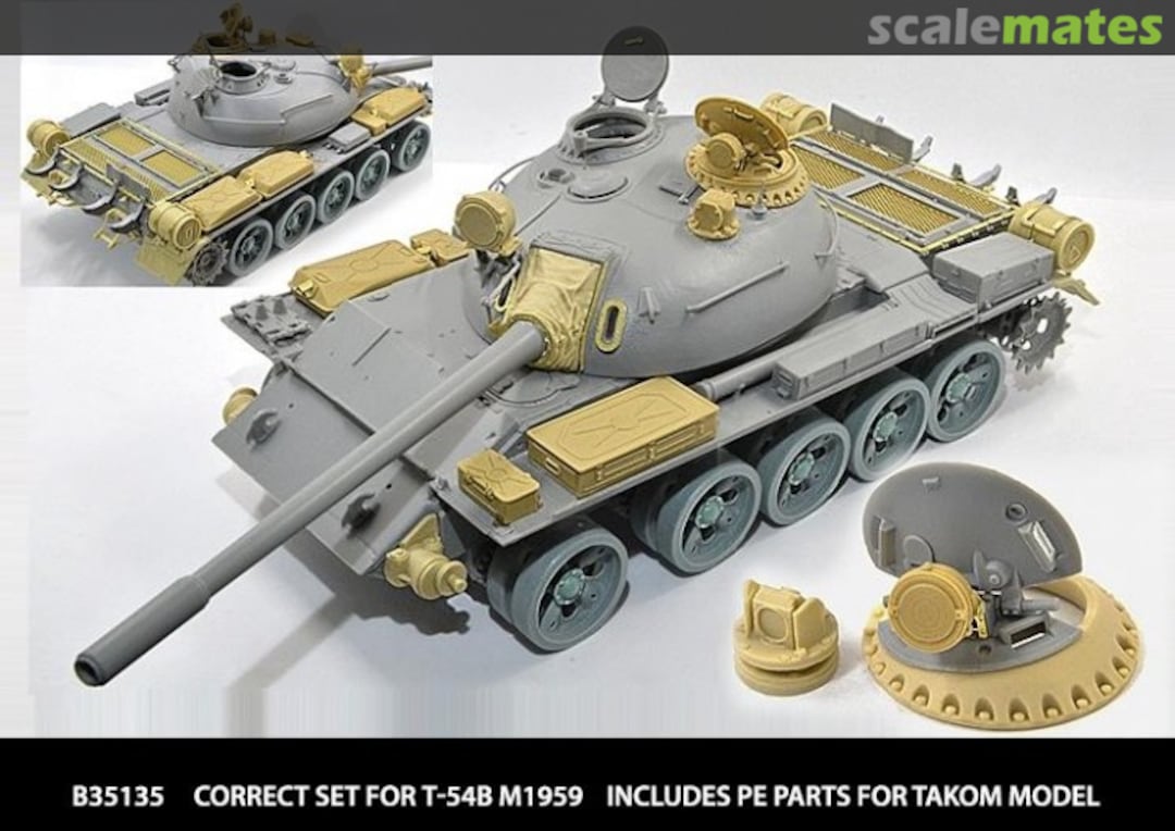 Boxart Correct Set for T-54B m1959 Includes PE Parts B35135 Miniarm Boxart Correct Set for T-54B m1959 Includes PE Parts B35135 Miniarm