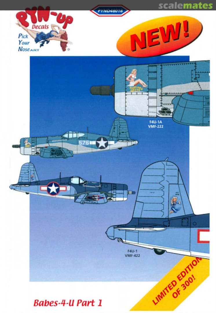 Boxart Babes-4-U Part 1 PYND48018 Pyn-Up Decals Boxart Babes-4-U Part 1 PYND48018 Pyn-Up Decals